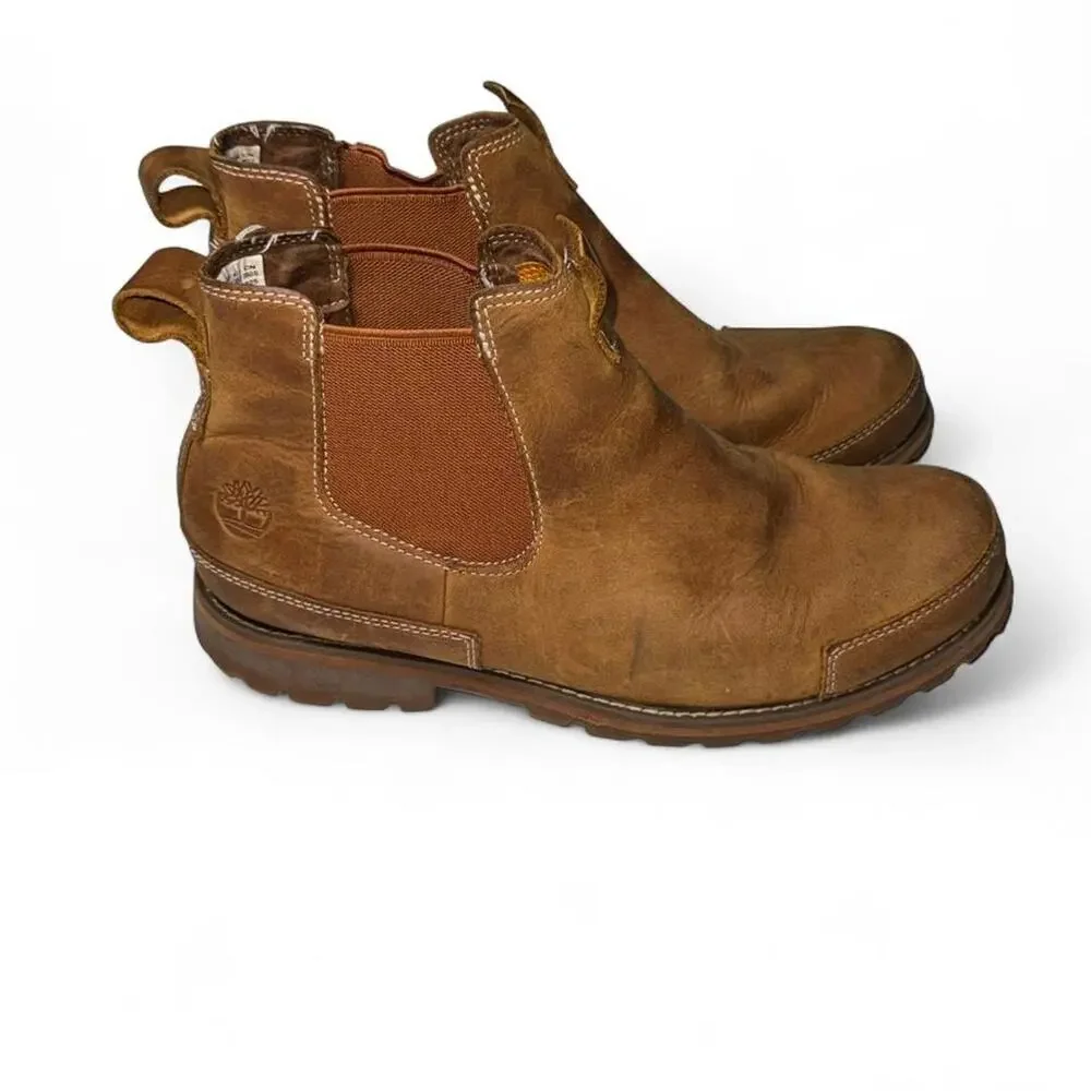 Timberland Men’s ReBOTL Waterproof Leather Chelsea Boots Men’s Size 8.5